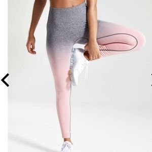 Gymshark Ombre Pink & Grey OG Leggings